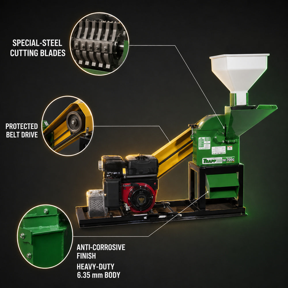 Trapp-Gasoline Foliage Shredder TRF-700G 13.5HP, B&S