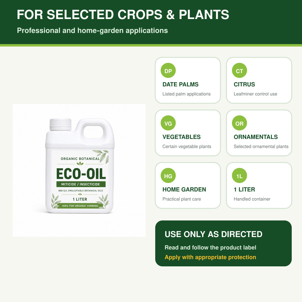 Organic Botanical Eco-Oil for Miticide / Insecticide (1 Liter)