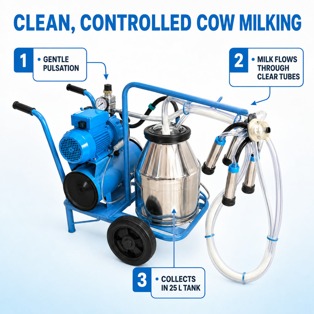 Milkline Milking Machine for Cow Mini (1 bucket)