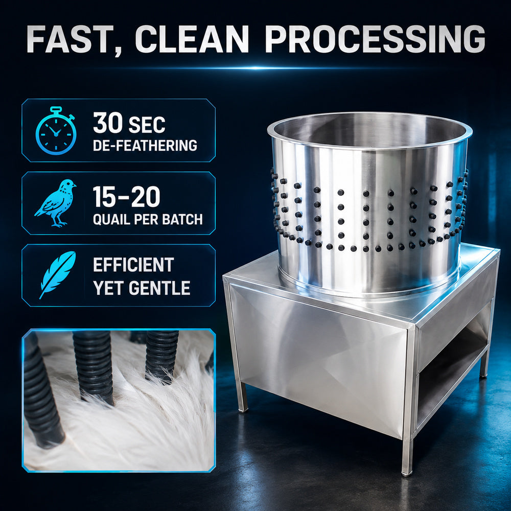 Plucker Machine for Quail