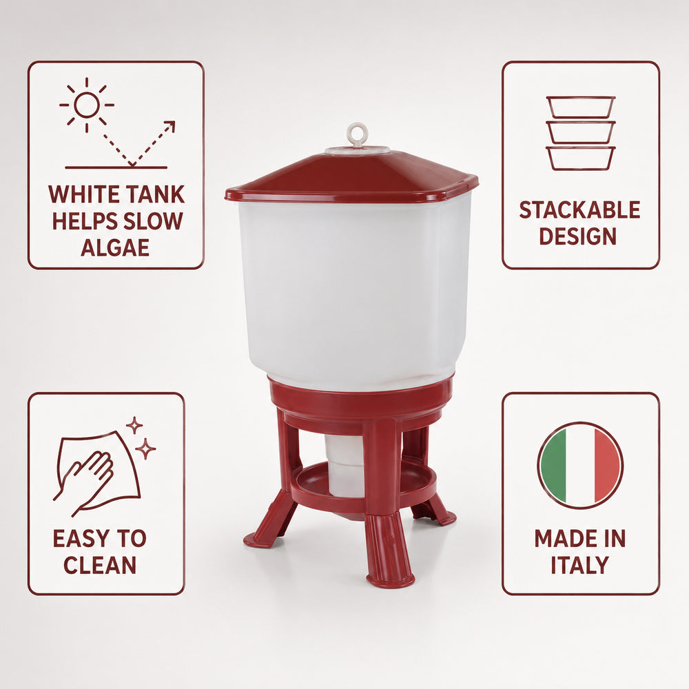 Novital Kubic Gold Premium Drinker 50 Liter Capacity (Made in Italy)
