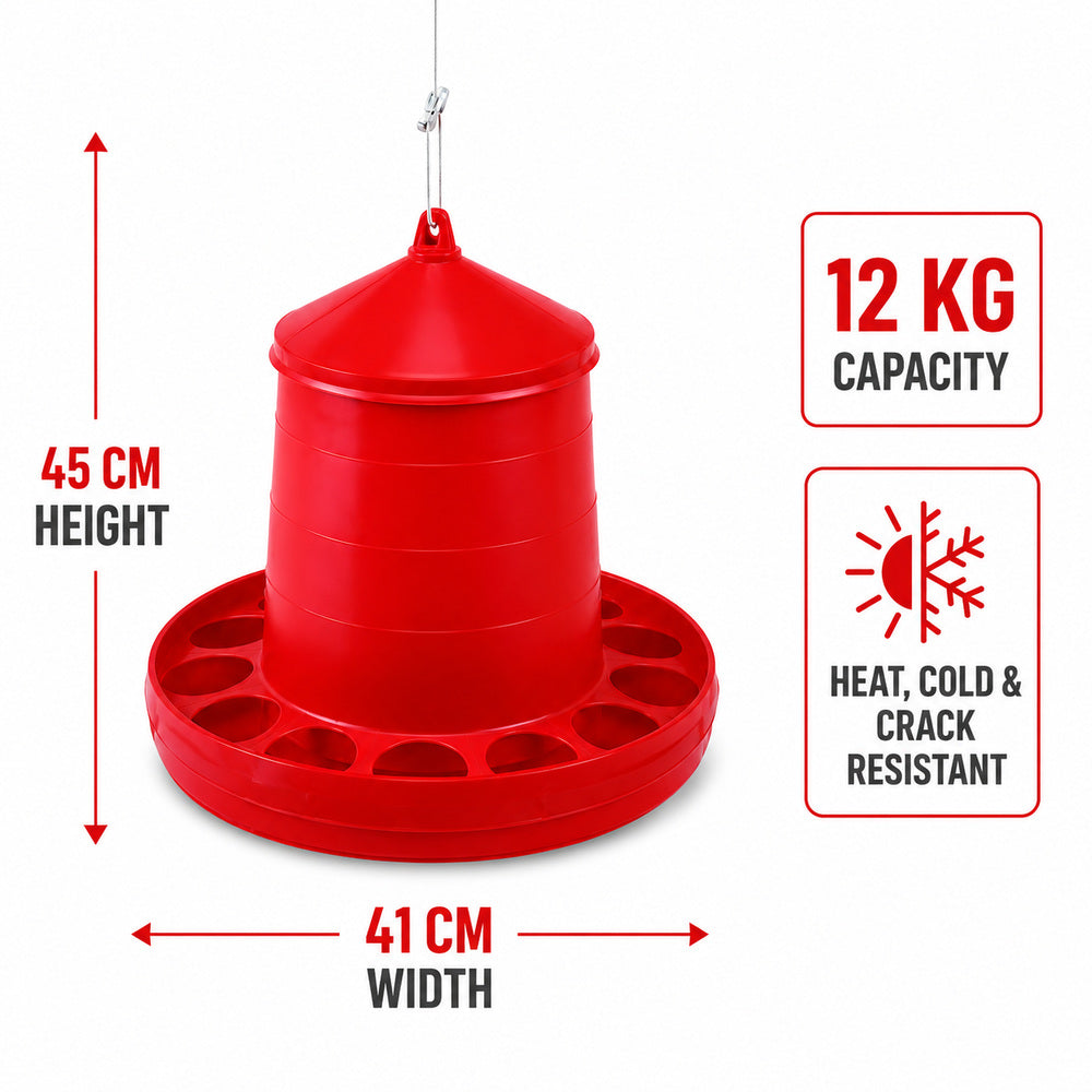 Gaun 12kg Bird Feeder for Chicken and other similar Birds (Made in Spain)