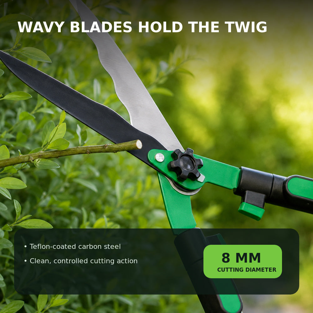 Trapp Brazil 91cm Hedge Shear with Telescopic Handle with Comfort Grip Handles (TS - 40829)