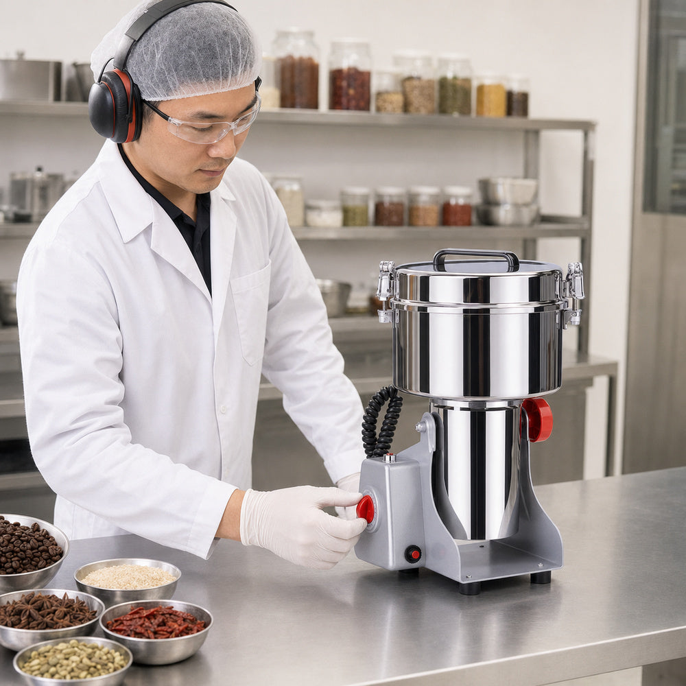 3000g Heavy Duty Stainless Steel Grain Mill Coffee Bean Grinder Dry Spice Grinding Machine (HC-3000Y)