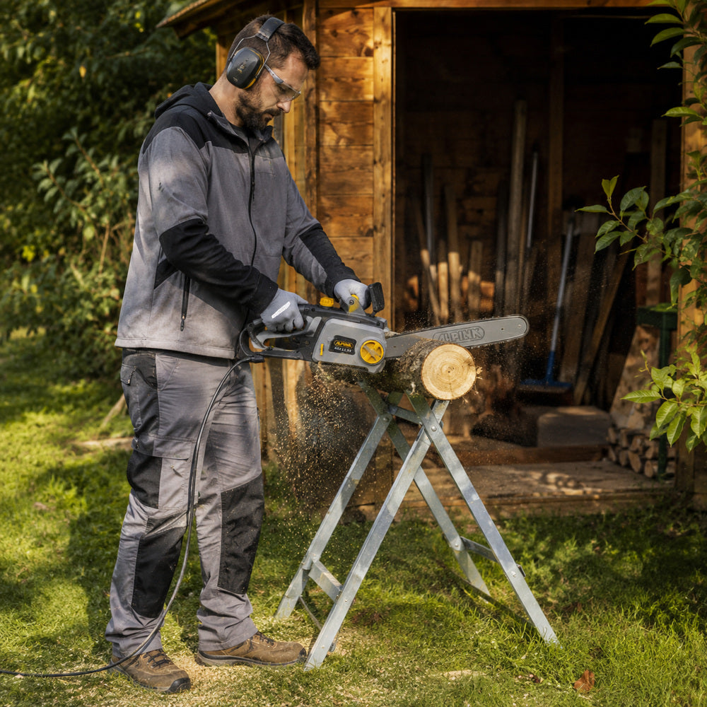 Alpina Italy 2200W 16 Inch Electric Chainsaw, Woodworking Hand Tool with chain speed of 14m/s, ACS 2.2 ET