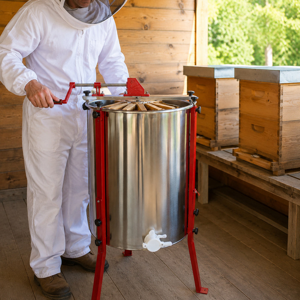 Beehive Flow 4 Frames Manual Honey Extractor (EX-03A)