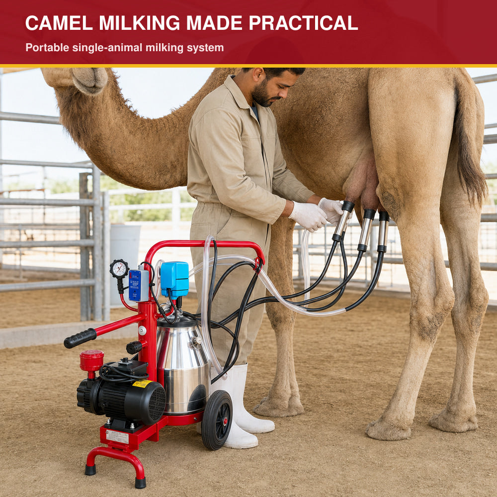 Melasty 25L Single Milking Machine for Camel (Made in Turkey)