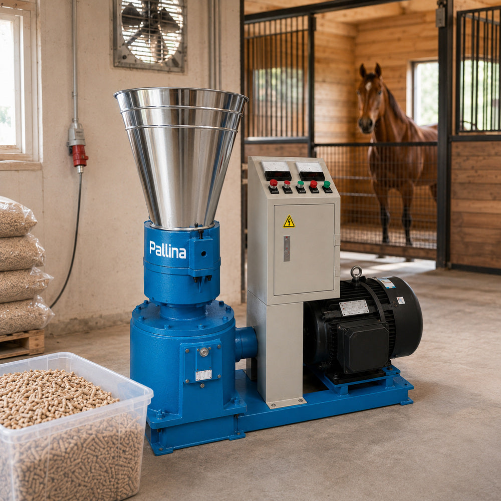 Pallina Pellet Machine SPXP400,11KW 380V,50Hz Production Capacity upto 400Kg. P/Hour