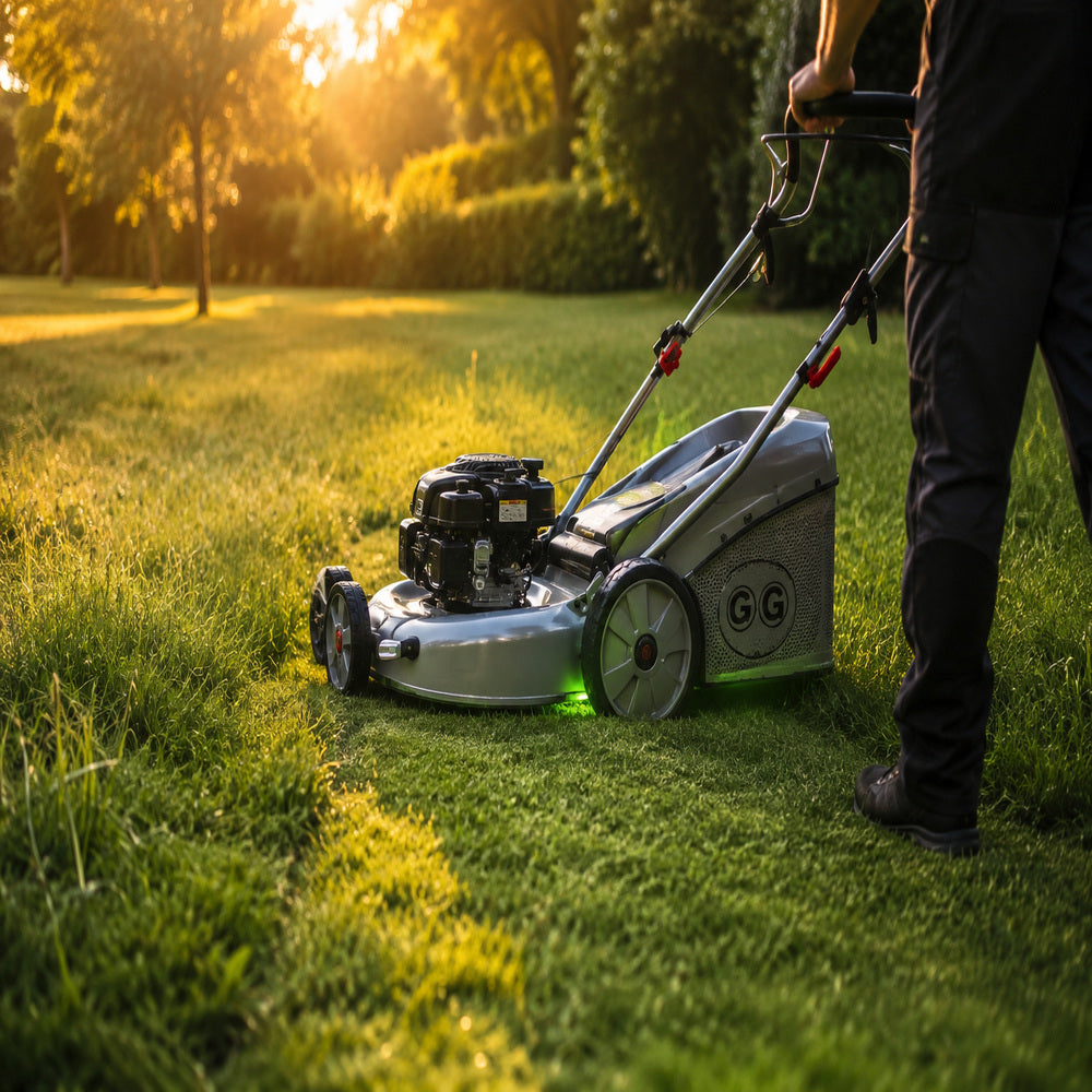GGT Hand Lawn Mower B&S DOV750 Engine with 70L Grass Box