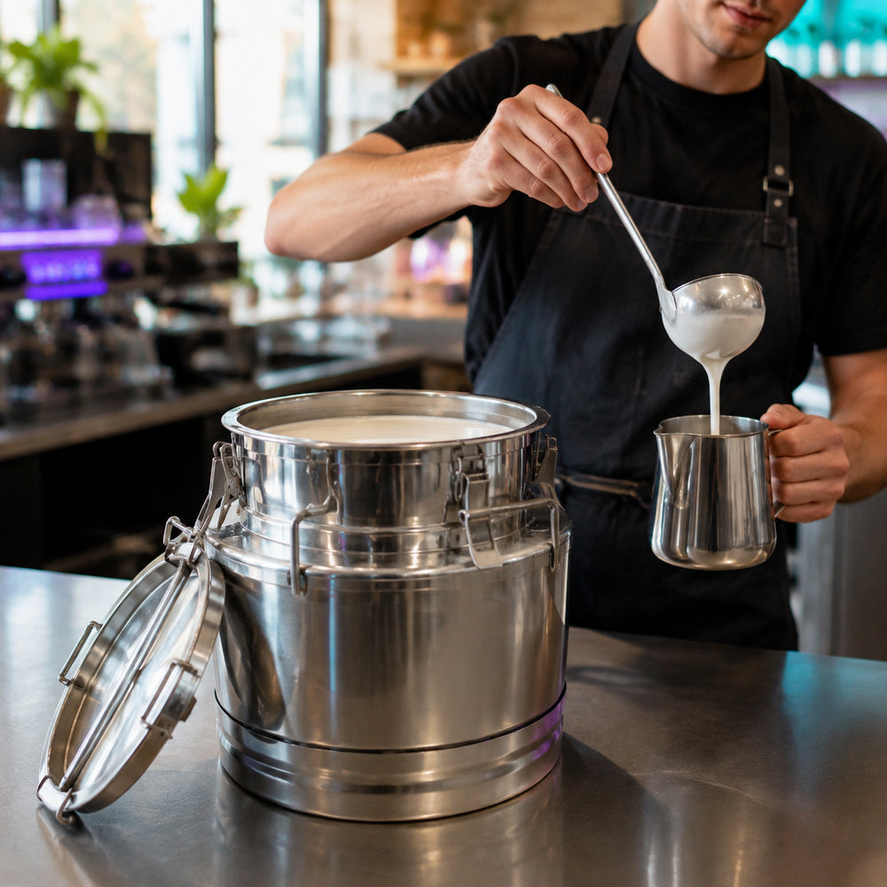 Stainless Steel Milk Container (5 Liter Capacity)