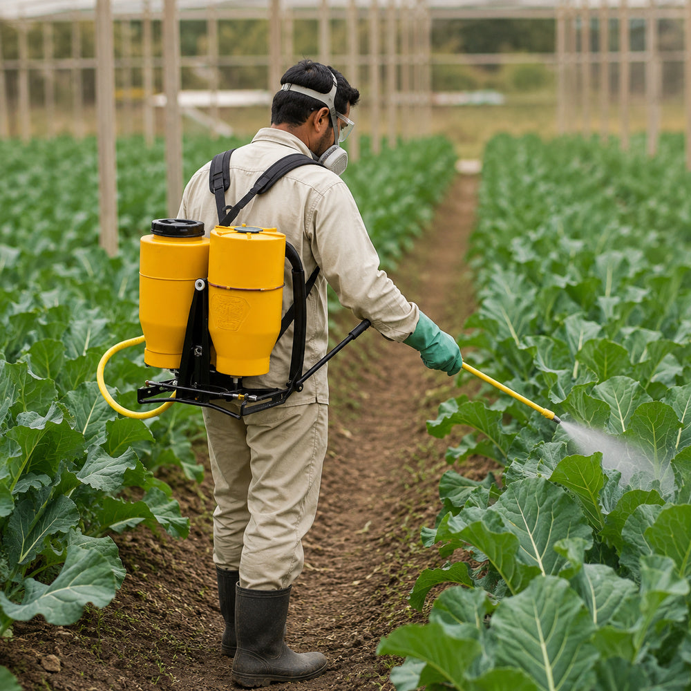 Volpi Manual knapsack Duster for distributing powder in Agriculture (SV 80)