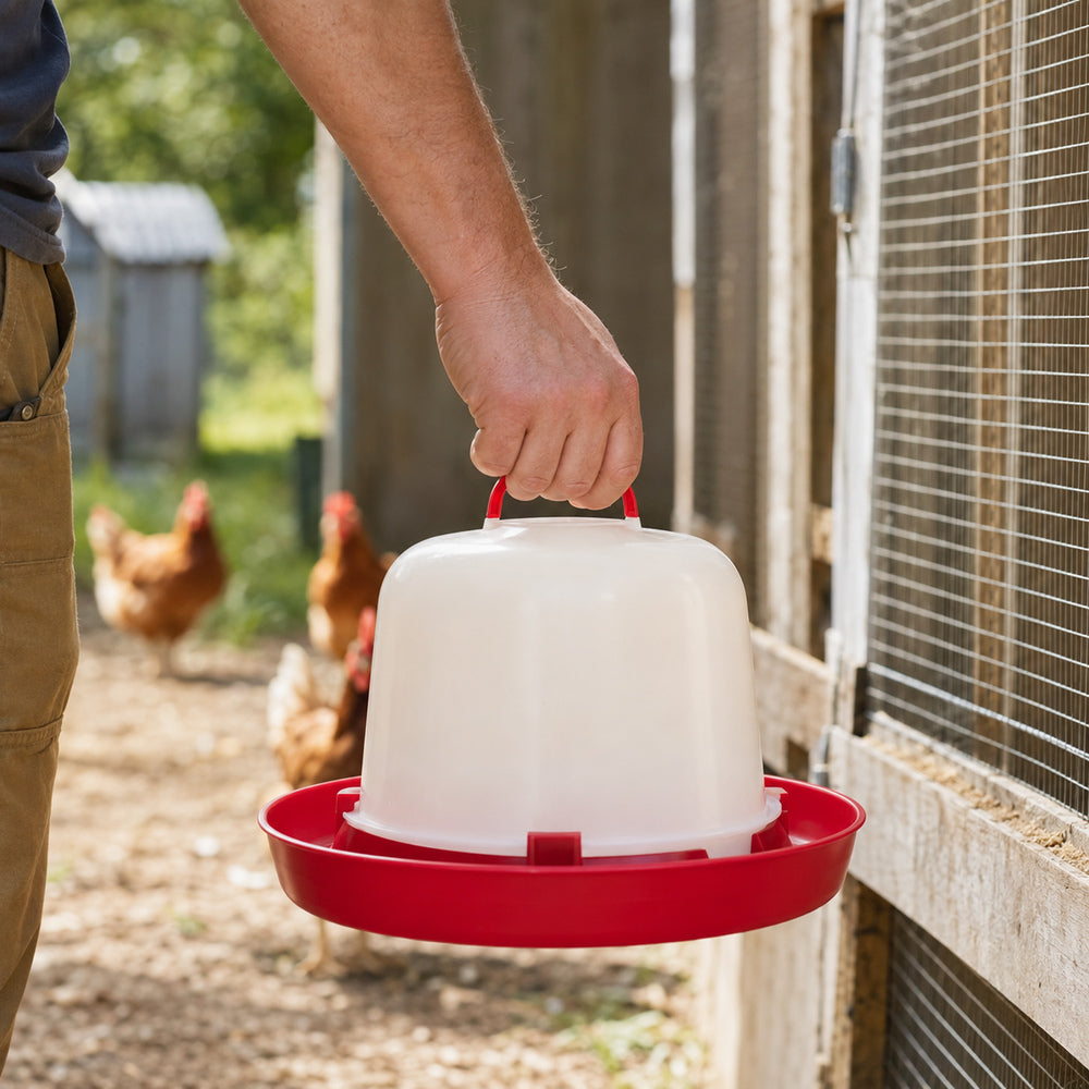 Venturi 5L Drinker For Chicken / Hen & Other Similar Birds with Handle