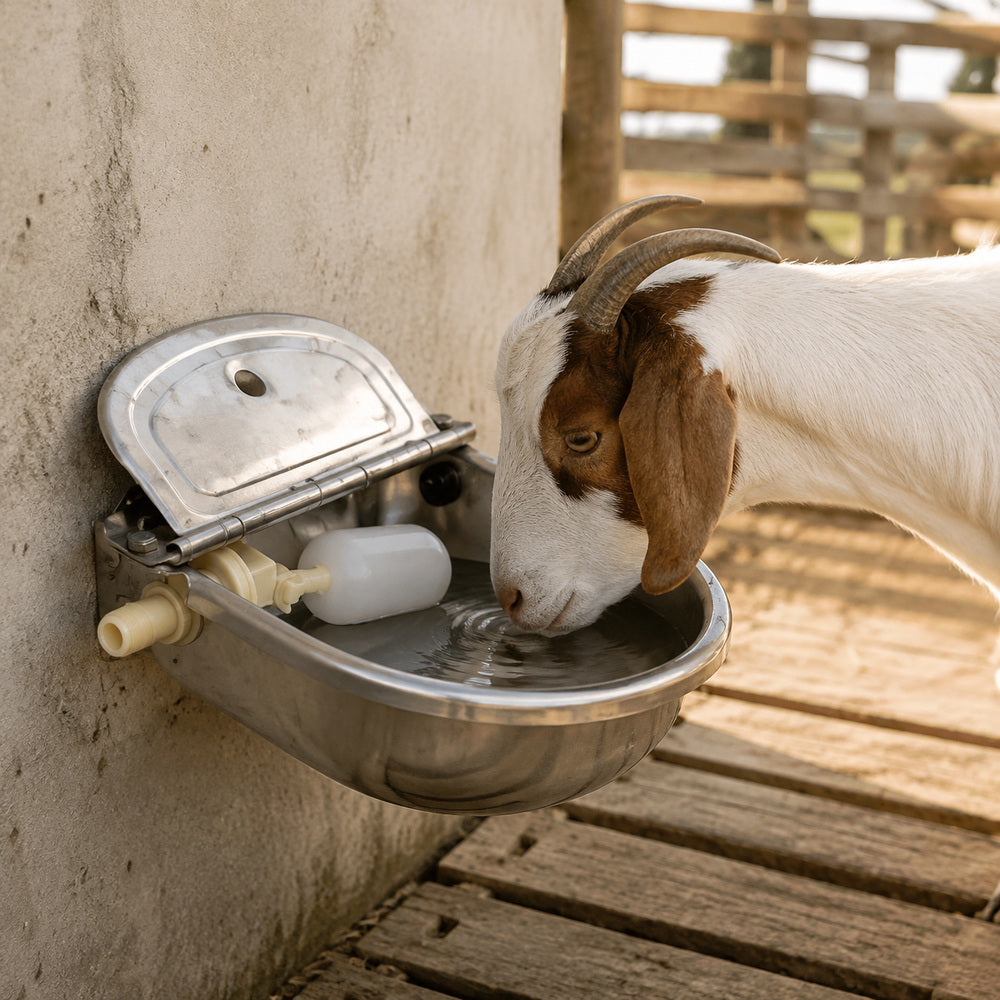Stainless Steel Drinker Bowl 4 Liter Capacity