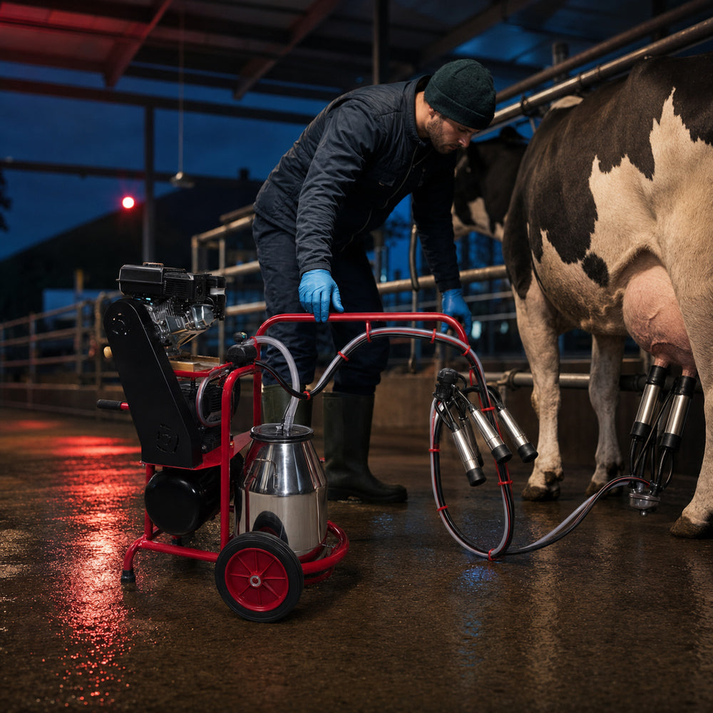 Melasty Single Milking Machine for Cow 220V (Made in Turkey)