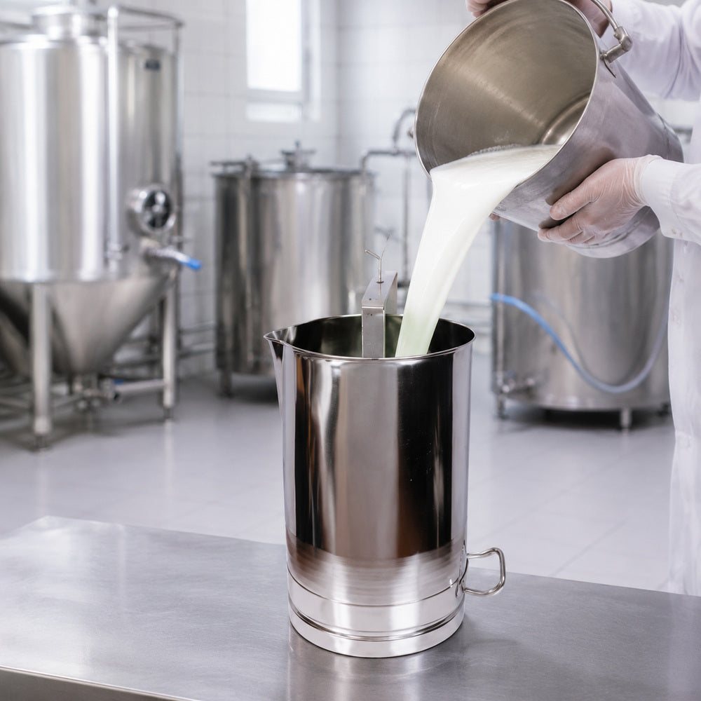 Melasty Stainless Steel Milk Meter 20 Liter Capacity