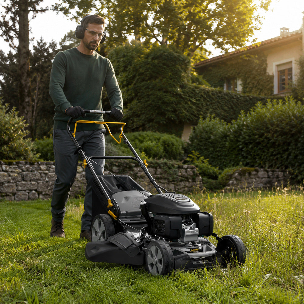 Alpina Italy 51cm Petrol Lawn Mower for Lawn & Garden, Grey/Black, AL5 51 SHQ
