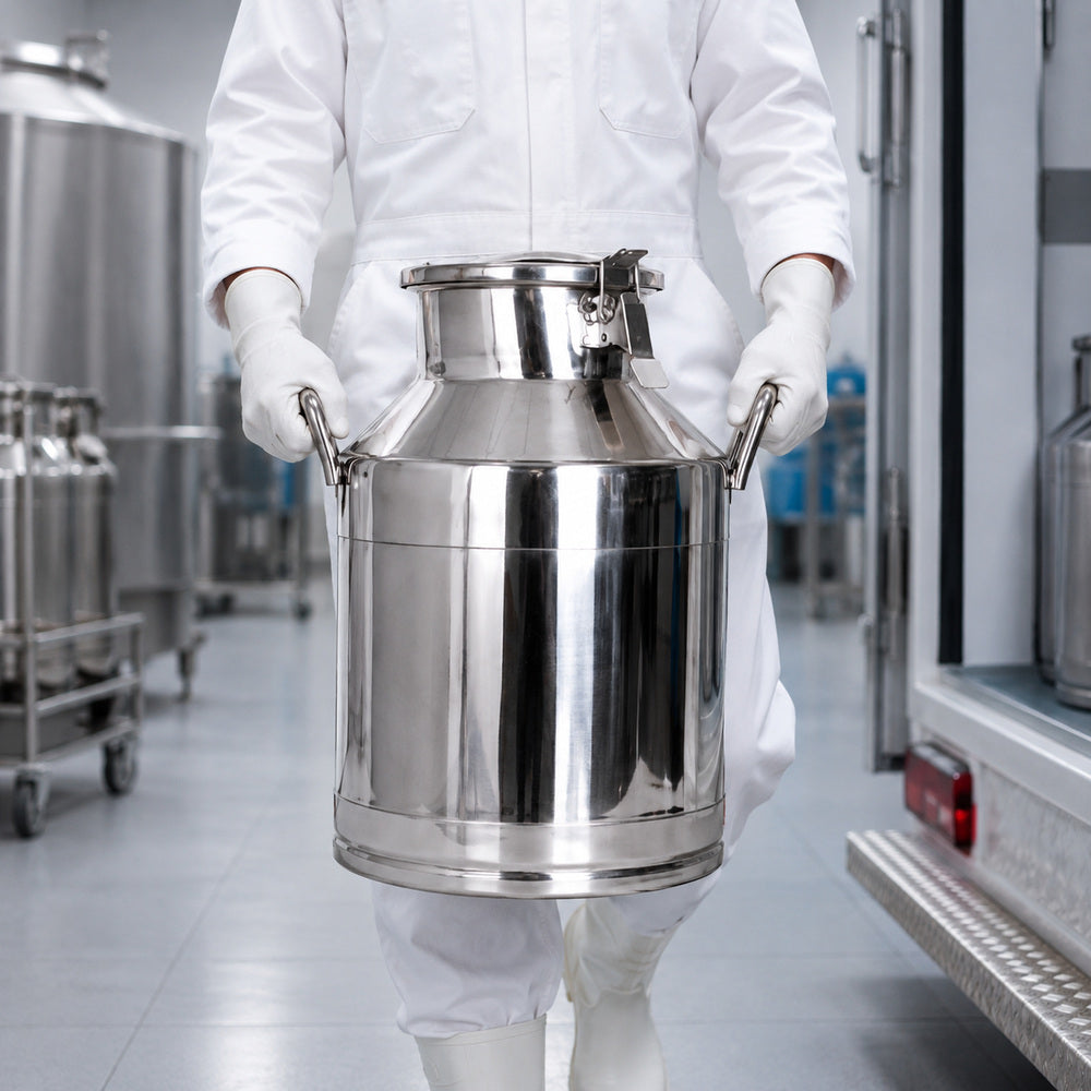 Stainless Steel Milk Container (25 Liter Capacity)