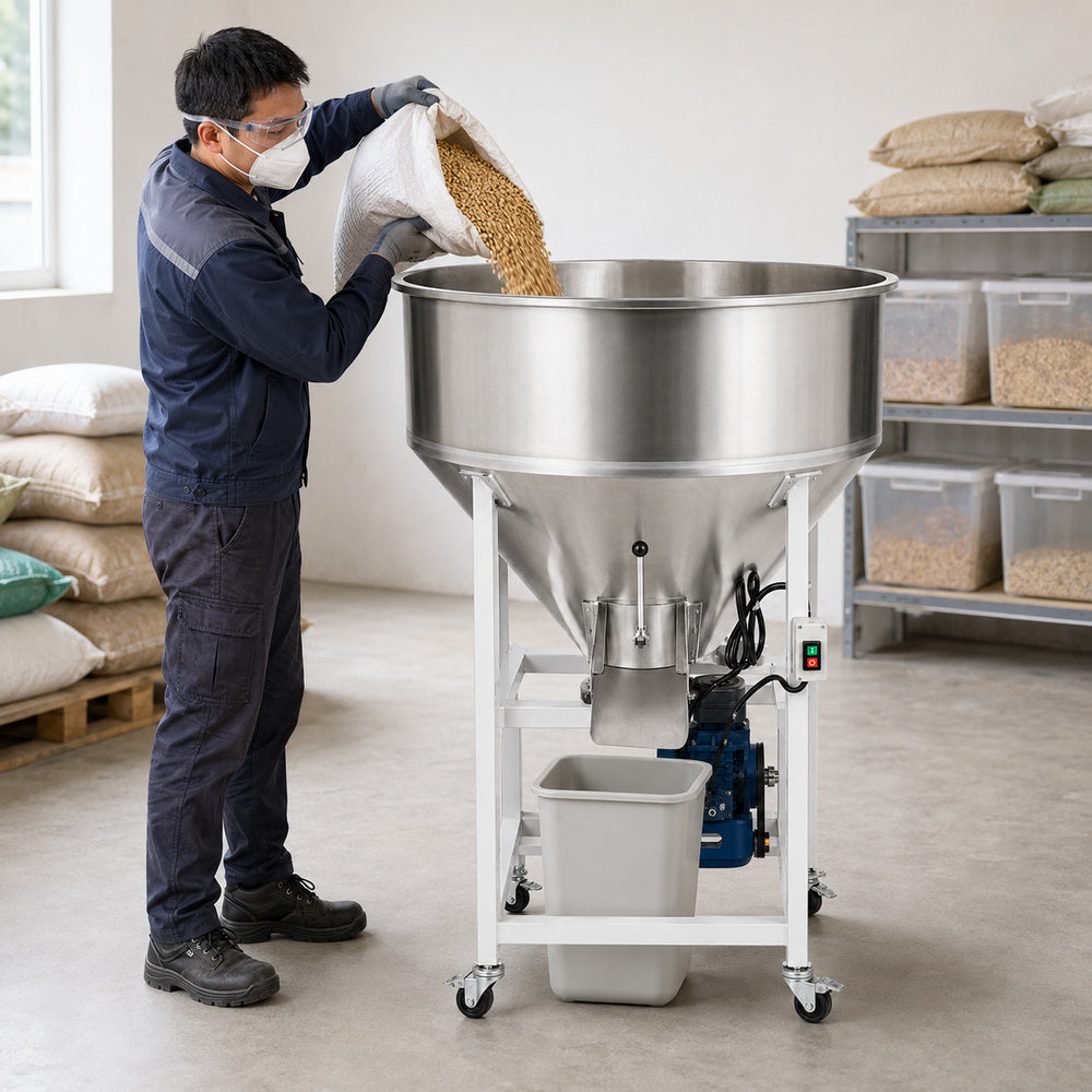 Mixing Machine, Capacity 300Kg/Batch, 4KW