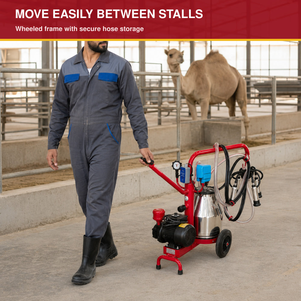 Melasty 25L Single Milking Machine for Camel (Made in Turkey)