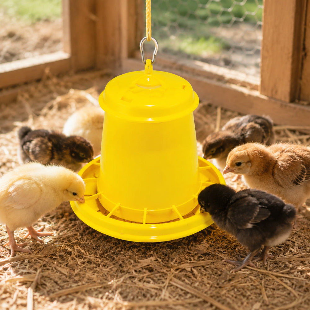 Novital Chicken Feeder Yellow 2.5 Liter (Made in Italy)