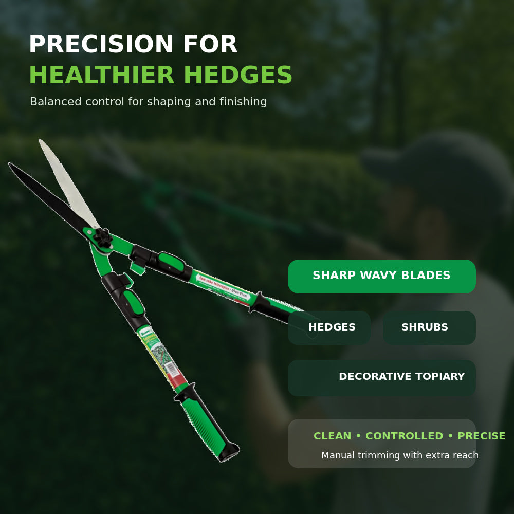 Trapp Brazil 91cm Hedge Shear with Telescopic Handle with Comfort Grip Handles (TS - 40829)