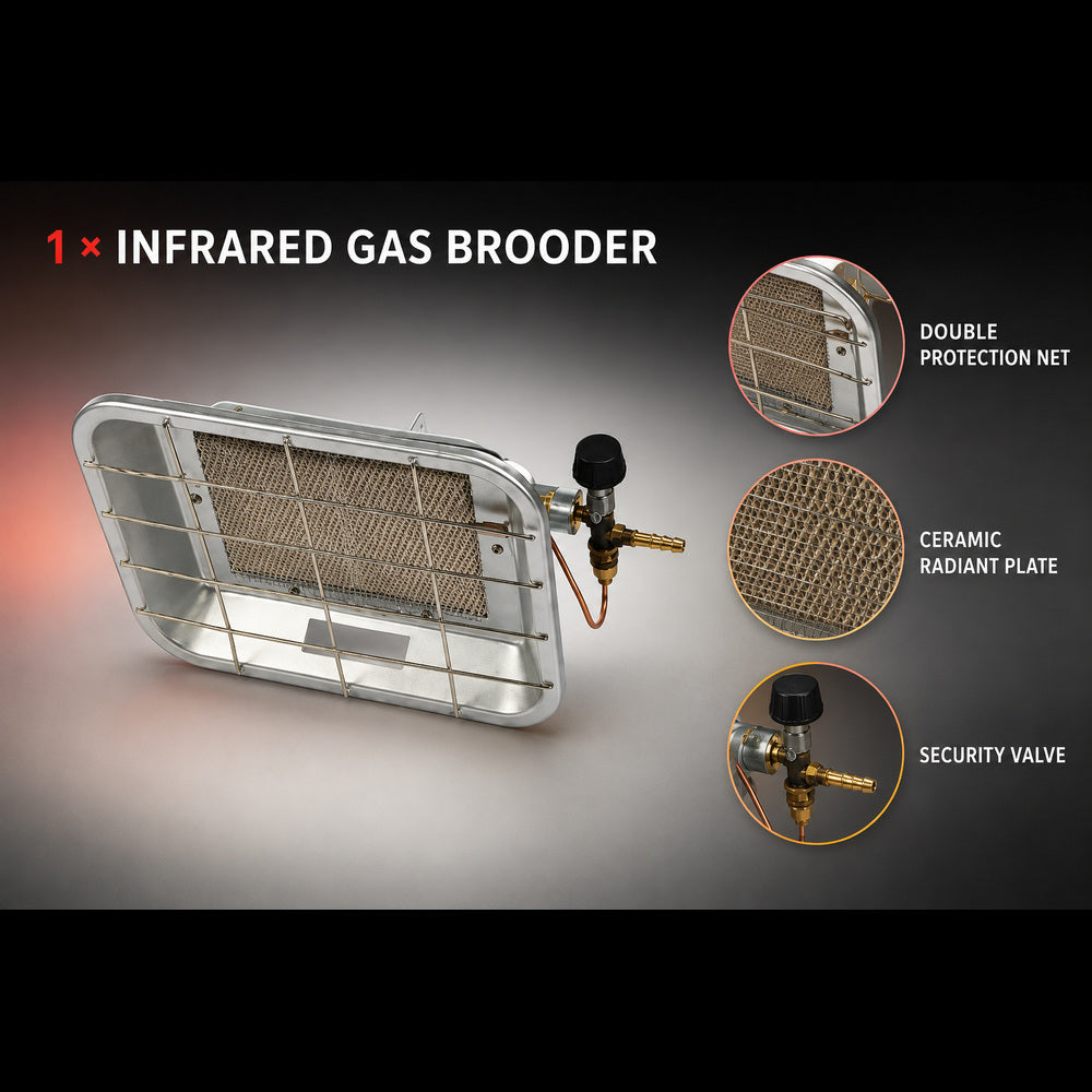 Borotto Infrared Gas Brooder With Security Valve