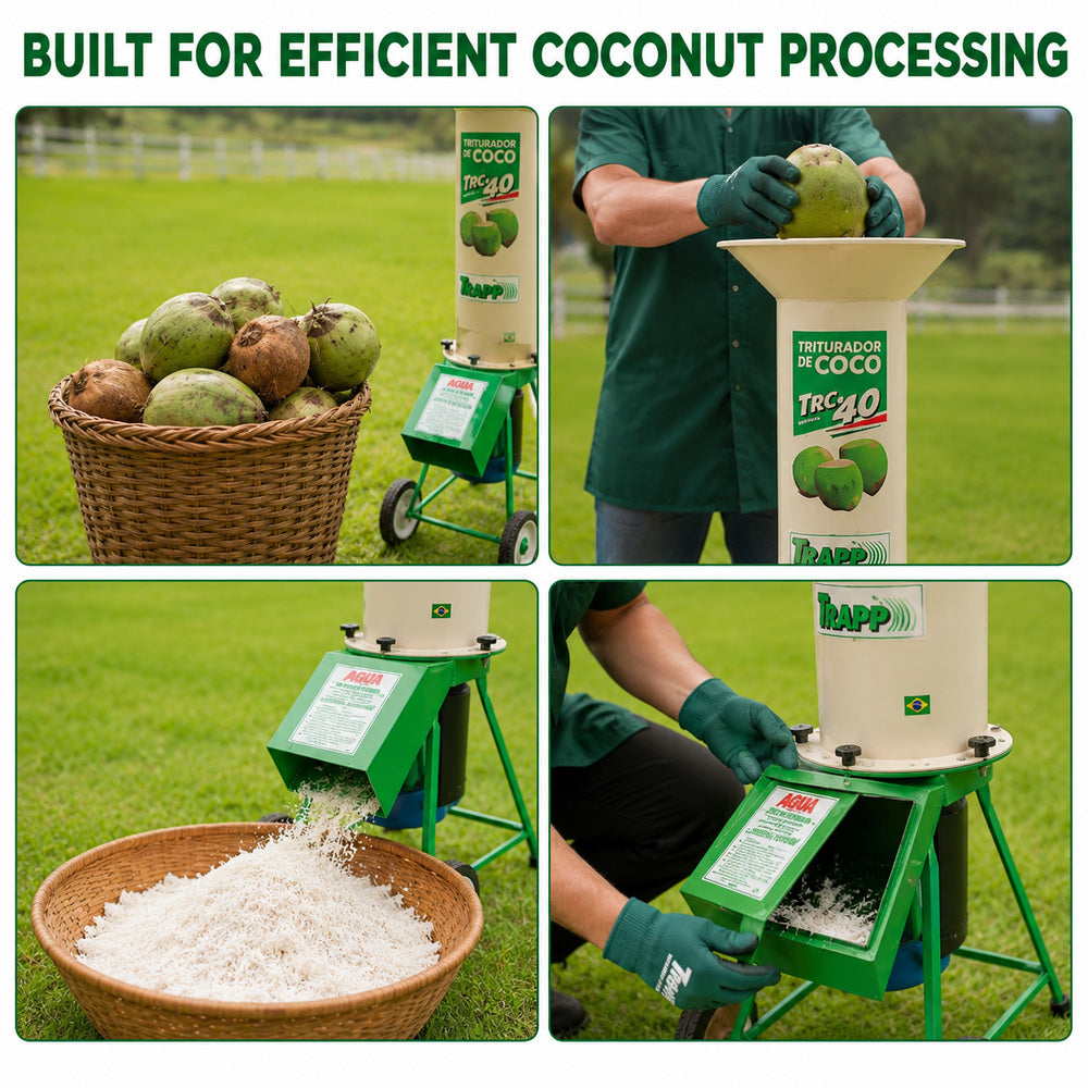 Trapp Brazil Coconut Shredder, 5HP, 60Hz Frequency (TRC-40)
