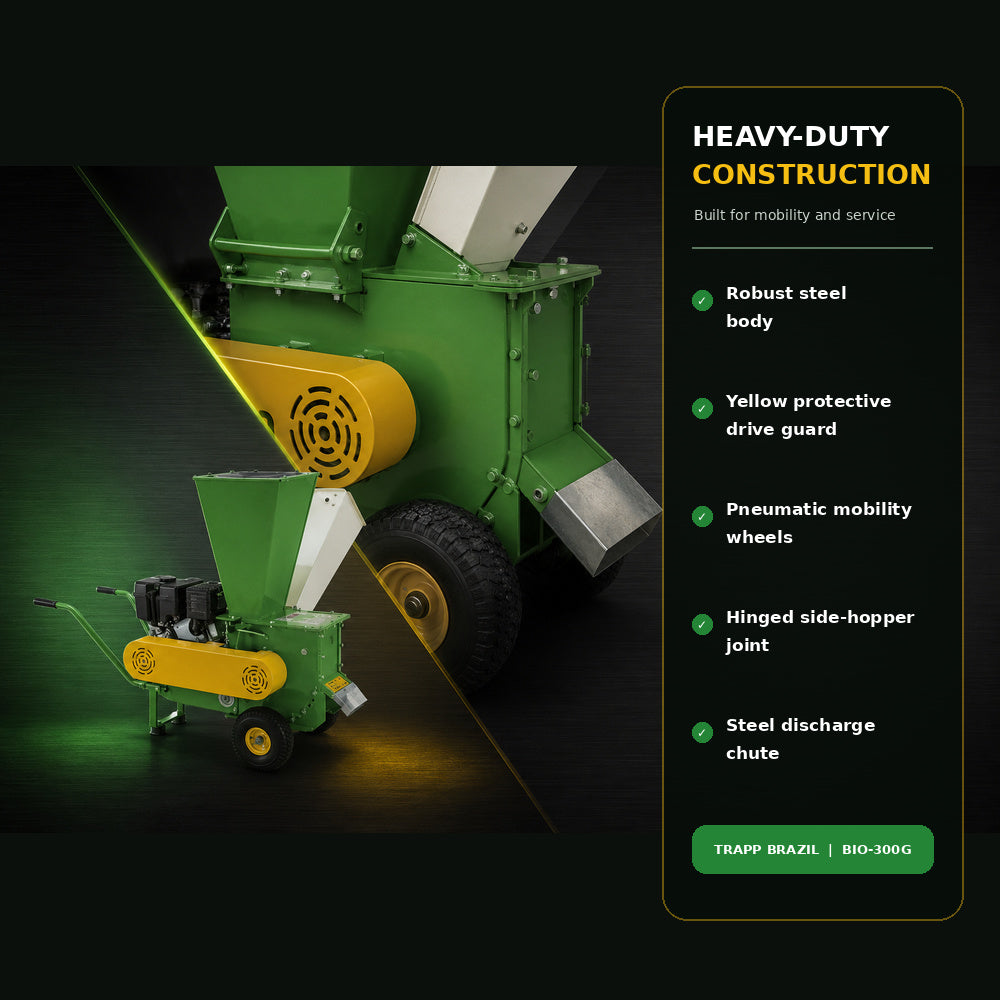 Trapp Brazil Organic Residue Shredder 15HP Lifan Engine (Bio-300G)
