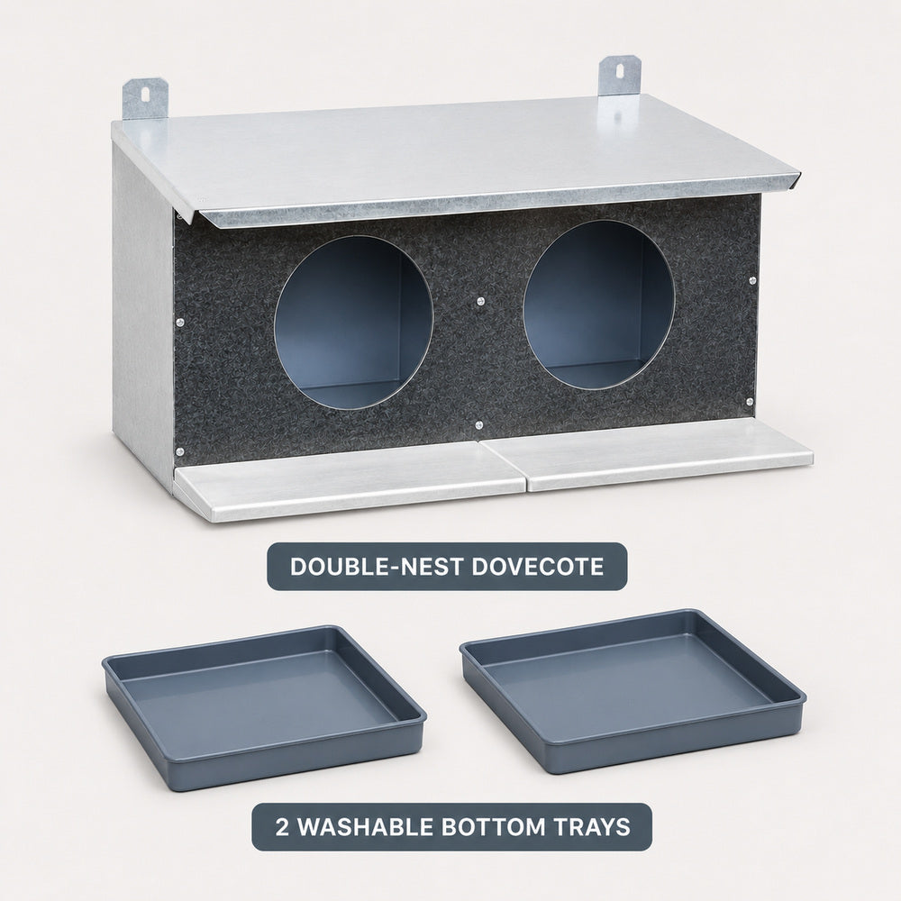 Novital Dovecote 2 Bird Nests for Pigeons and Other Similar Birds (Made in Italy)