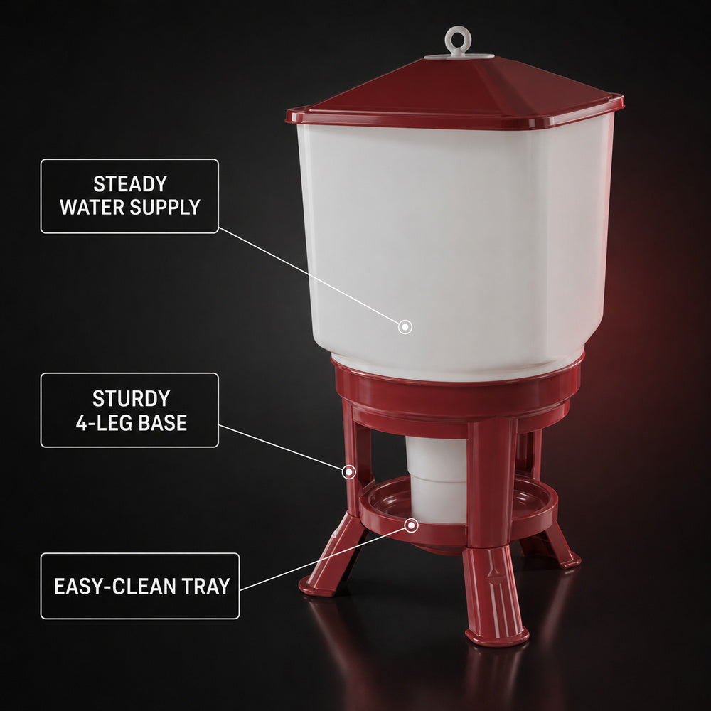Novital Kubic Gold Premium Drinker 50 Liter Capacity (Made in Italy)