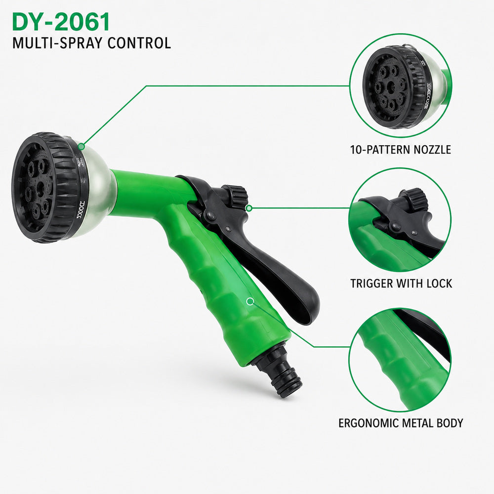 Trapp Brazil Metal Spray Gun Garden Sprayer with 10 Spray Pattern for (DY-2061)