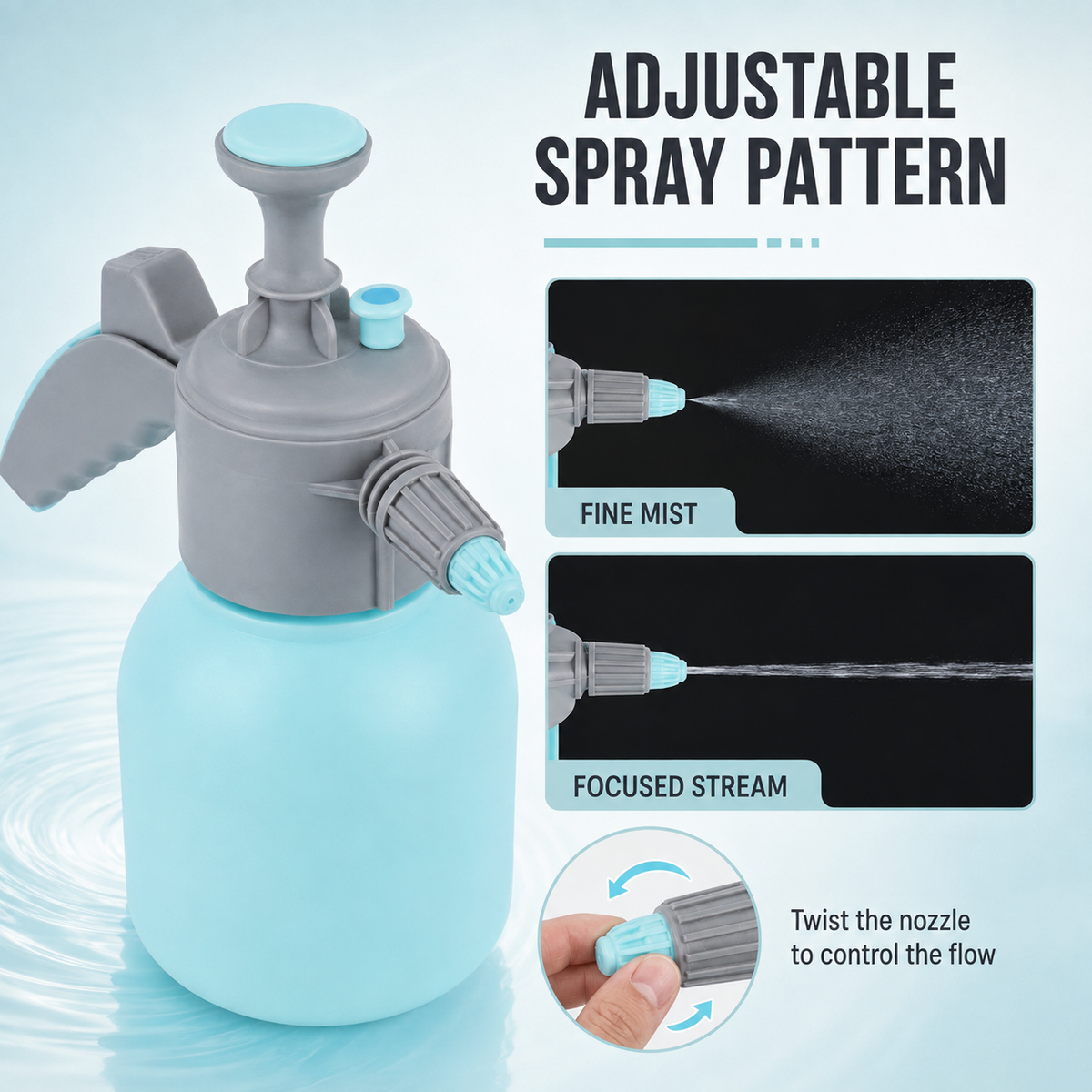 2L Handheld Pressure Water Sprayer