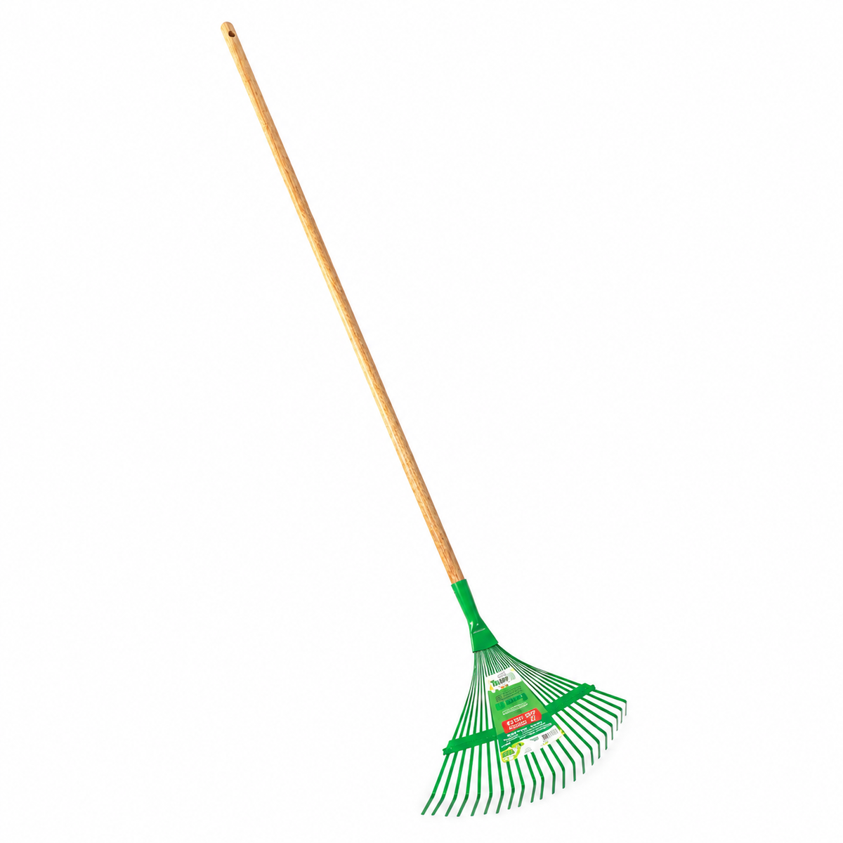 Trapp Brazil Premium Steel Rake with Wooden Handle, Leaf Rake, Garden Tool (FJ 1101)
