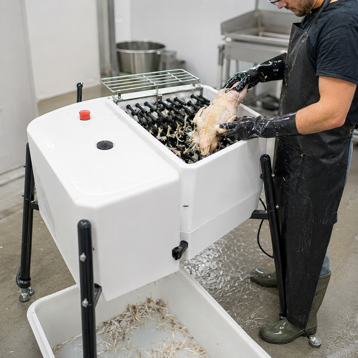Novital De-Feather/Plucker Machine Feather Removing Machine for Chicken & All Other Similar Birds