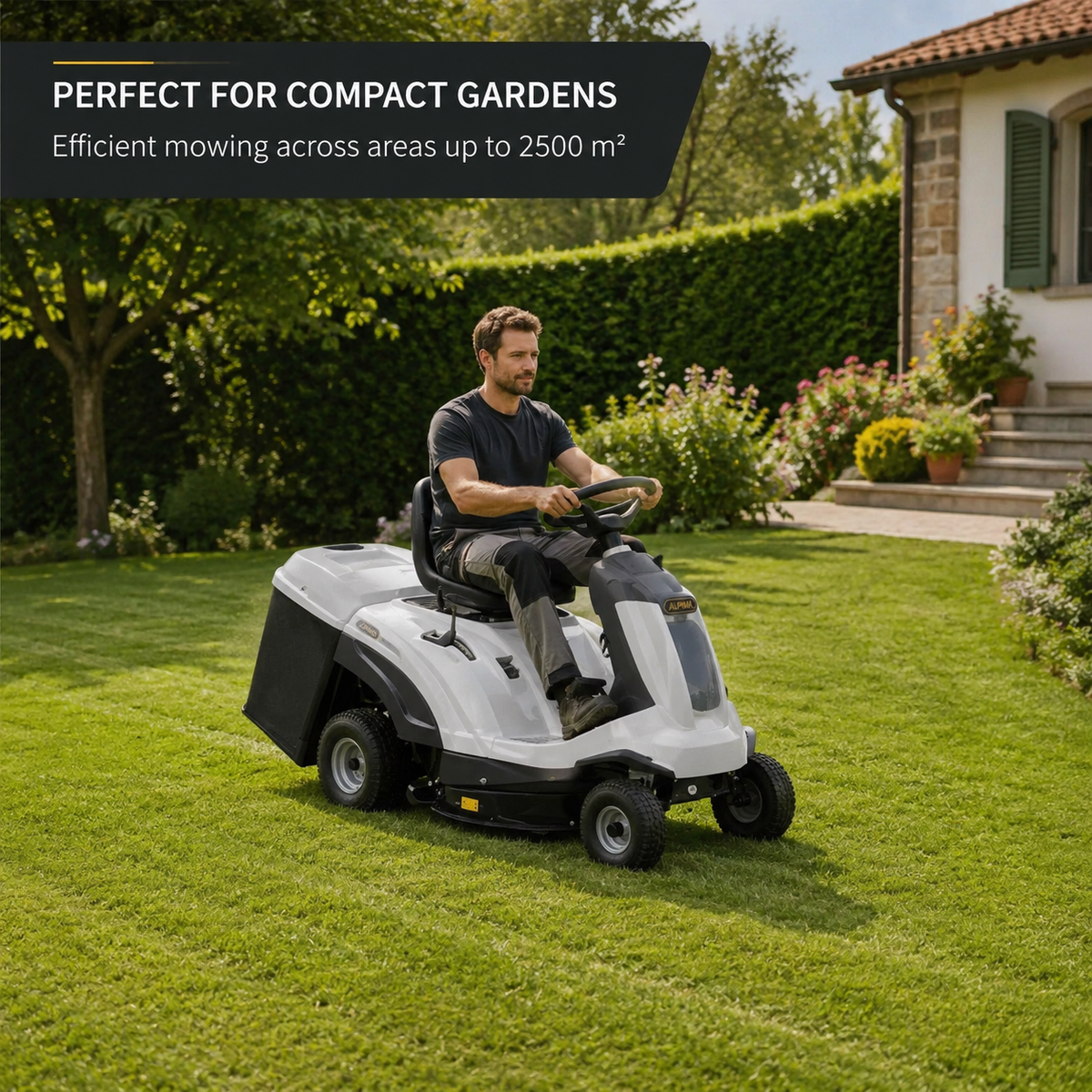 Alpina Italy Lawn Tractor 72 cm Cutting Width (AT3 72 HC)