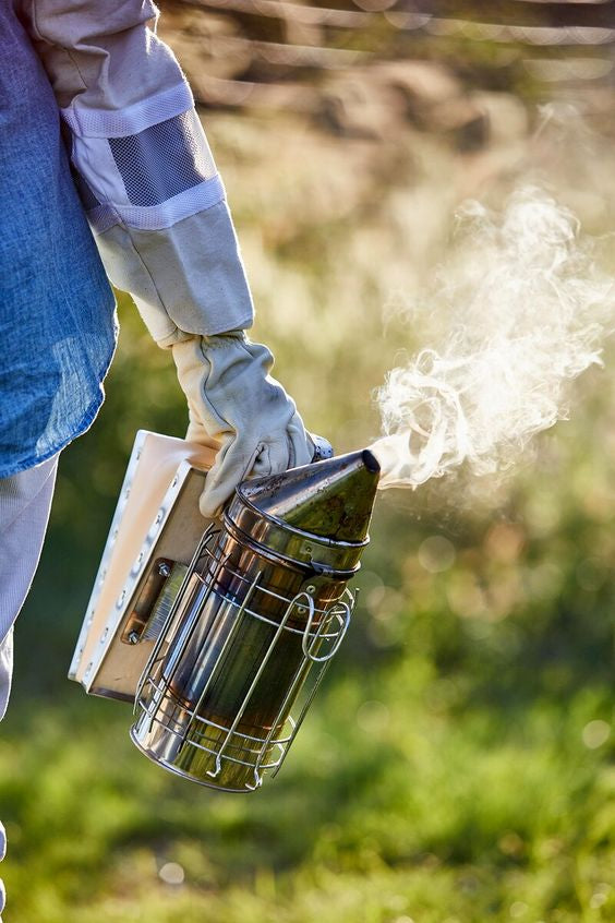 Beehive Beekeeping Smoker Stainless Steel Equipment Hive Box Tool for Bees, Manual Smoke Maker with hanging hook