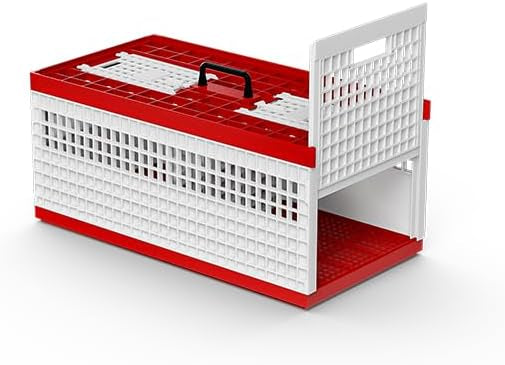 Bird Cage for Pigeon & Similar Birds (60 x 31 x 26 cm – Red & White)