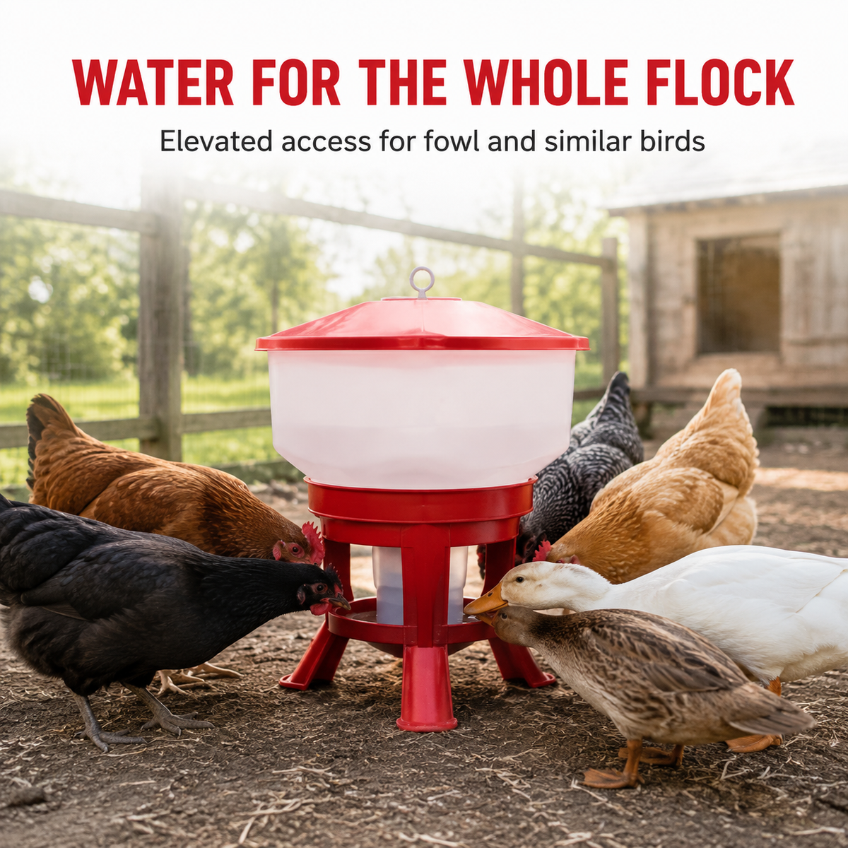 Novital Kubic Gold Premium 30 Liter Drinker for fowl and other Similar Birds (Made in ITALY)