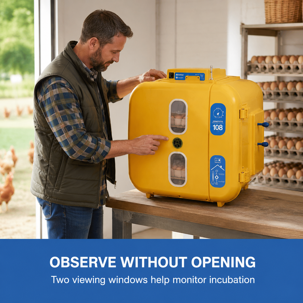 Novital 108 Eggs Analog Egg Incubator (Made in ITALY)