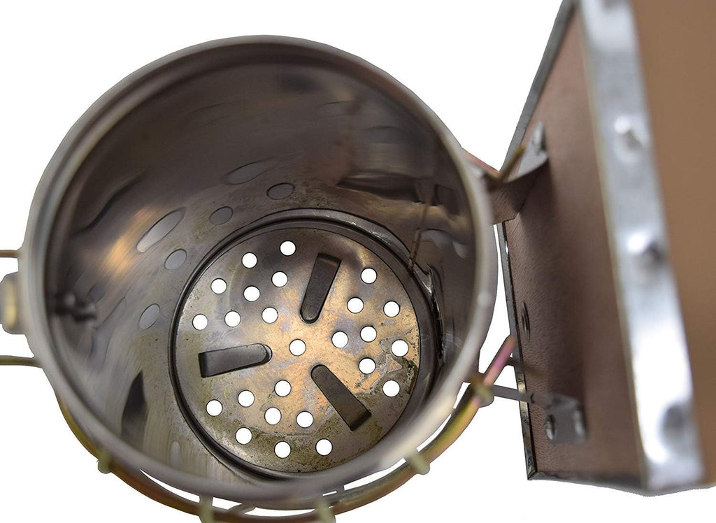 Beehive Beekeeping Smoker Stainless Steel Equipment Hive Box Tool for Bees, Manual Smoke Maker with hanging hook