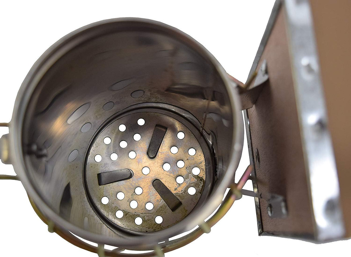 Beehive Beekeeping Smoker Stainless Steel Equipment Hive Box Tool for Bees, Manual Smoke Maker with hanging hook