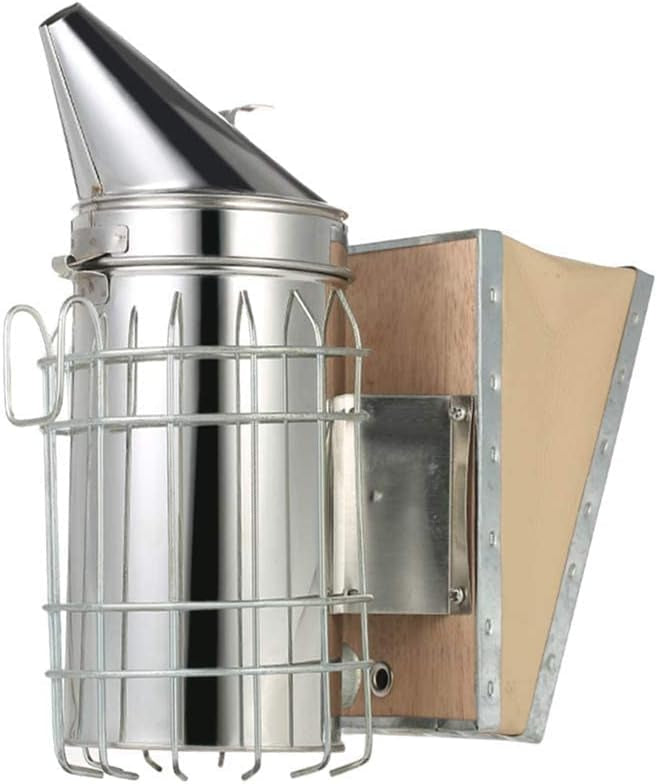 Beehive Beekeeping Smoker Stainless Steel Equipment Hive Box Tool for Bees, Manual Smoke Maker with hanging hook