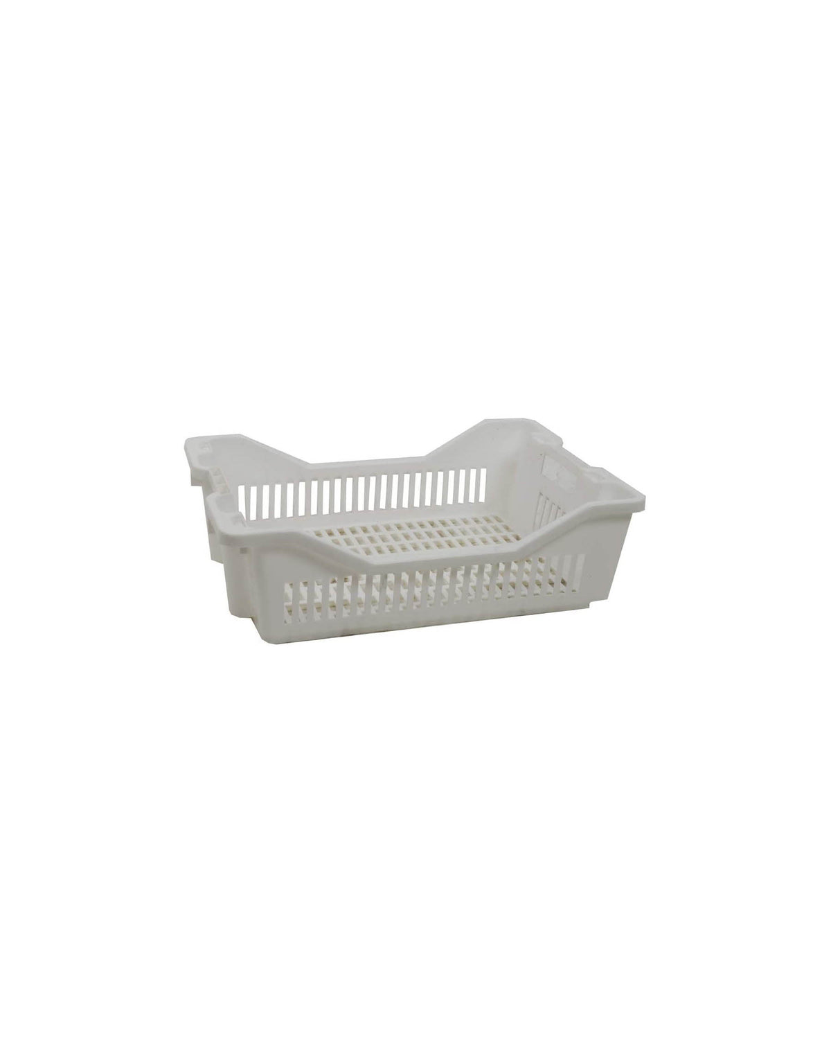 Giordano Polyethylene Premium Vegetable Container Crate White (P60)