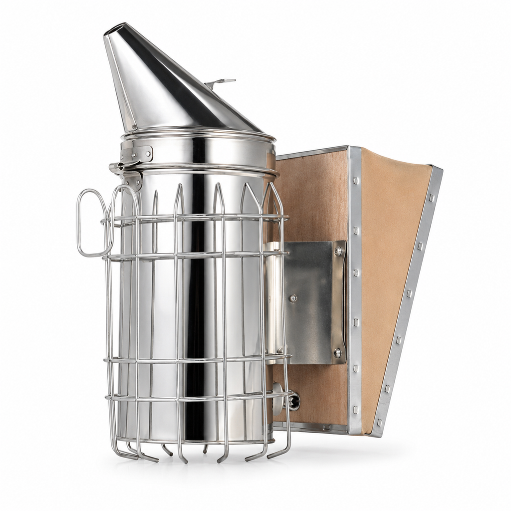 Beehive Beekeeping Smoker Stainless Steel Equipment Hive Box Tool for Bees, Manual Smoke Maker with hanging hook