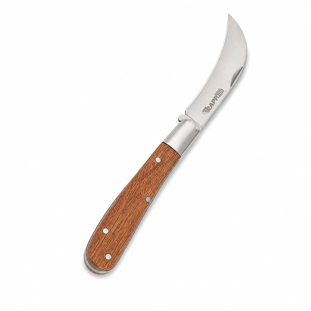 Trapp Brazil all purpose Folding Knife with 70mm Stainless Steel Blade and Premium Wooden Handle (KN 01)