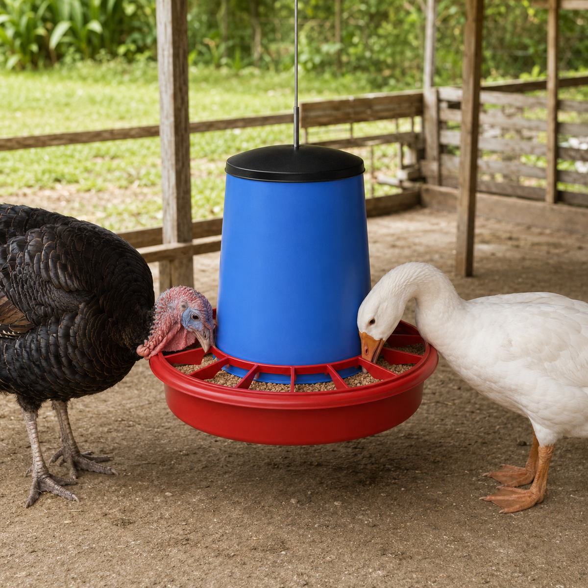 Giordano Feeder for Turkey, Goose and other Similar Birds (Made in ITALY)