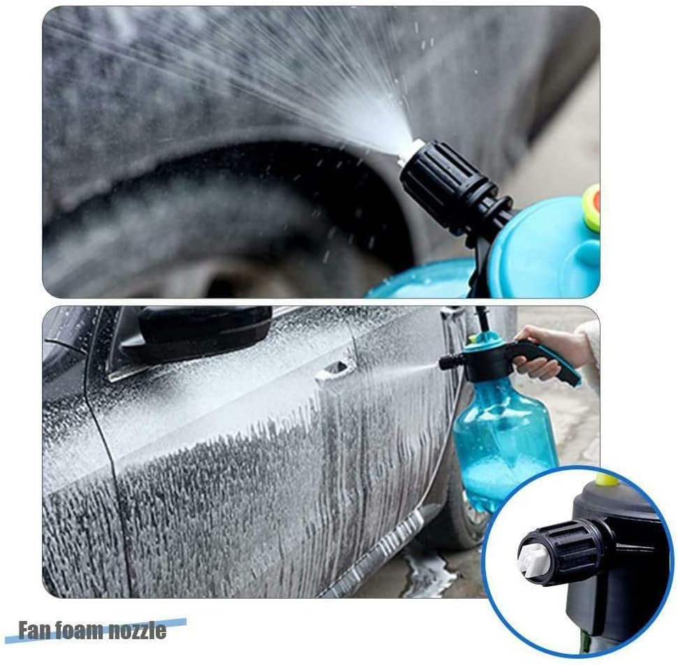 Portable 3L Hand Held Pressure Water Sprayer Garden Spray Bottle Kettle Plant Flowers Watering Pressurized Sprayer Household Office Gardening Tools (Blue)