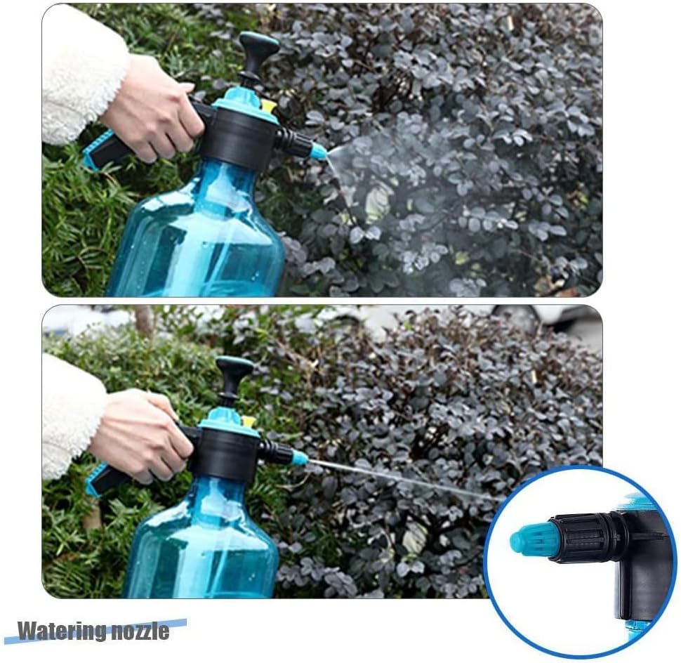 Portable 3L Hand Held Pressure Water Sprayer Garden Spray Bottle Kettle Plant Flowers Watering Pressurized Sprayer Household Office Gardening Tools (Blue)