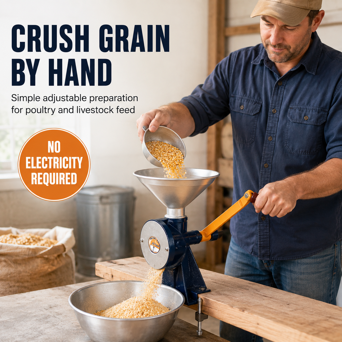Novital Manual Grinder / Hand Grain Crusher