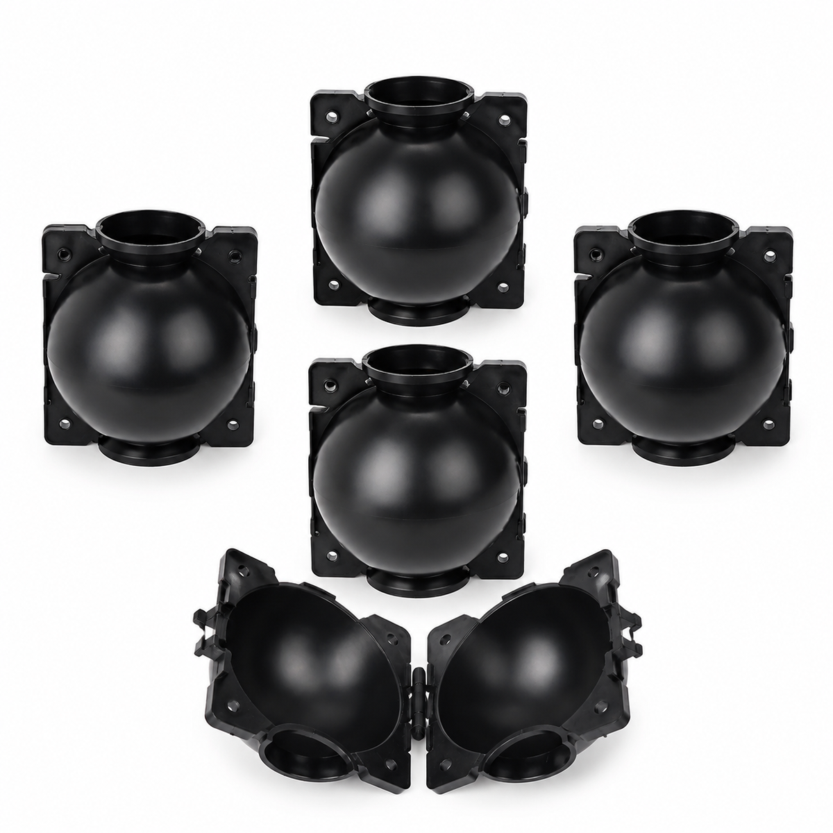 Plant Root Growing Ball, Air-Layering Pod (5Pc's) (Medium, Black)